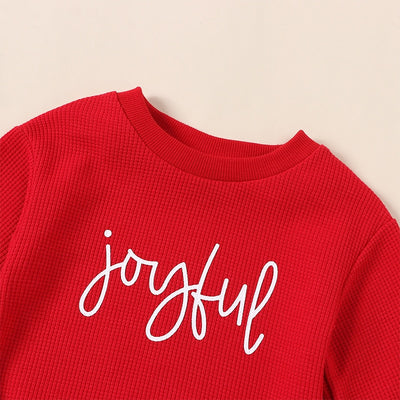JOYFUL Red Long-Sleeve Onesie