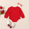 JOYFUL Red Long-Sleeve Onesie