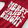 MERRY AND BRIGHT Long-Sleeve Onesie