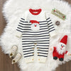 SANTA Striped Knitted Jumpsuit