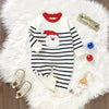 SANTA Striped Knitted Jumpsuit
