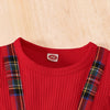 ELODIE Plaid Romper Dress