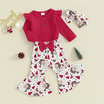 SANTA Bowtie Bellbottoms Outfit