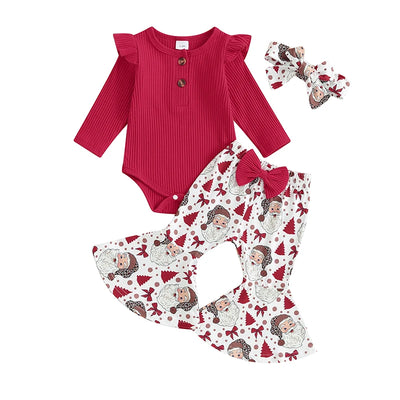 SANTA Bowtie Bellbottoms Outfit