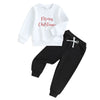 MERRY CHRISTMAS Black & White Outfit
