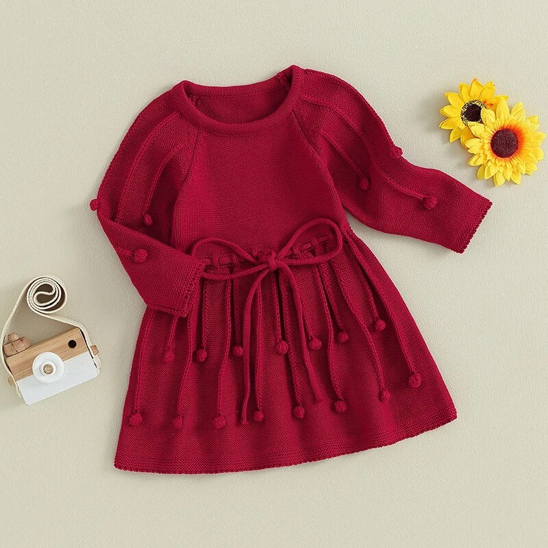 POLLY Knitted Pompom Dress