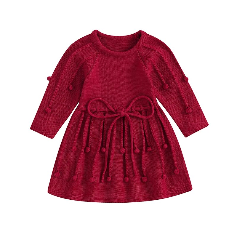 POLLY Knitted Pompom Dress