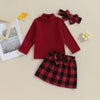 RUTH Plaid Bowtie Skirt Outfit