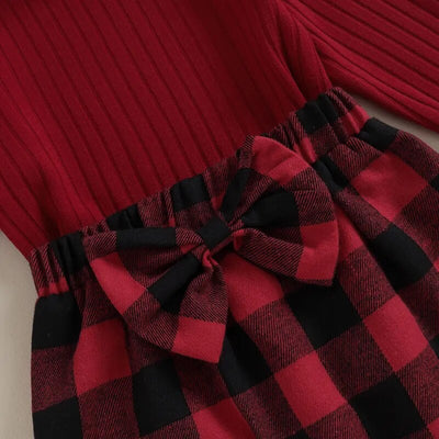 RUTH Plaid Bowtie Skirt Outfit