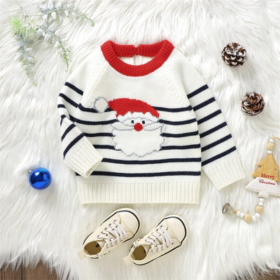 SANTA Striped Knitted Sweater