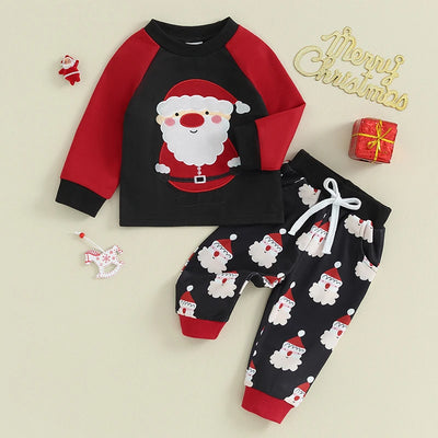 SANTA Red & Black Outfit