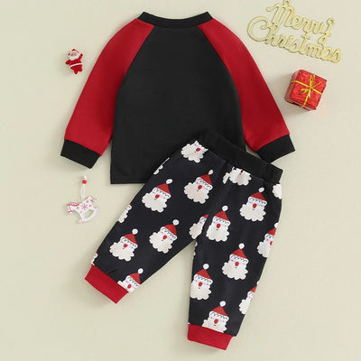 SANTA Red & Black Outfit
