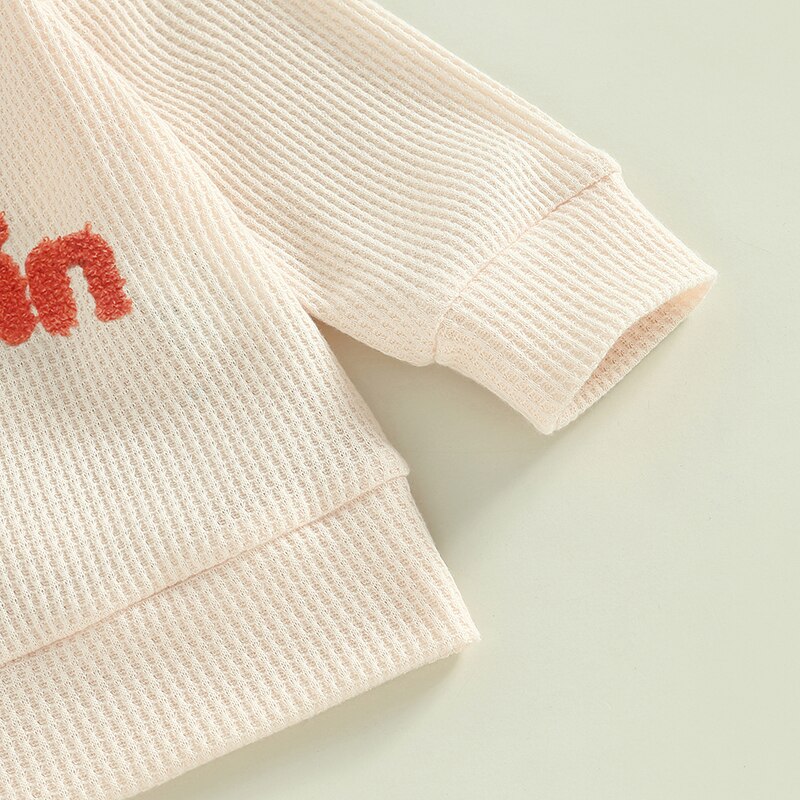 HELLO PUMPKIN Waffle Knit Outfit