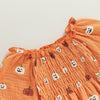 LITTLE PUMPKIN Balloon Sleeve Romper with Headband