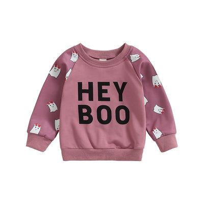HEY BOO Friendly Ghost Sweatshirt