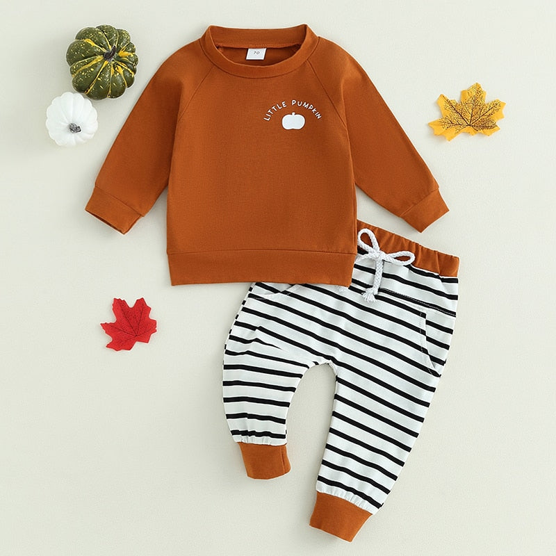 Little pumpkin letter online print sweatshirt