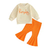 PUMPKIN Ribbed Bellbottoms Outfit