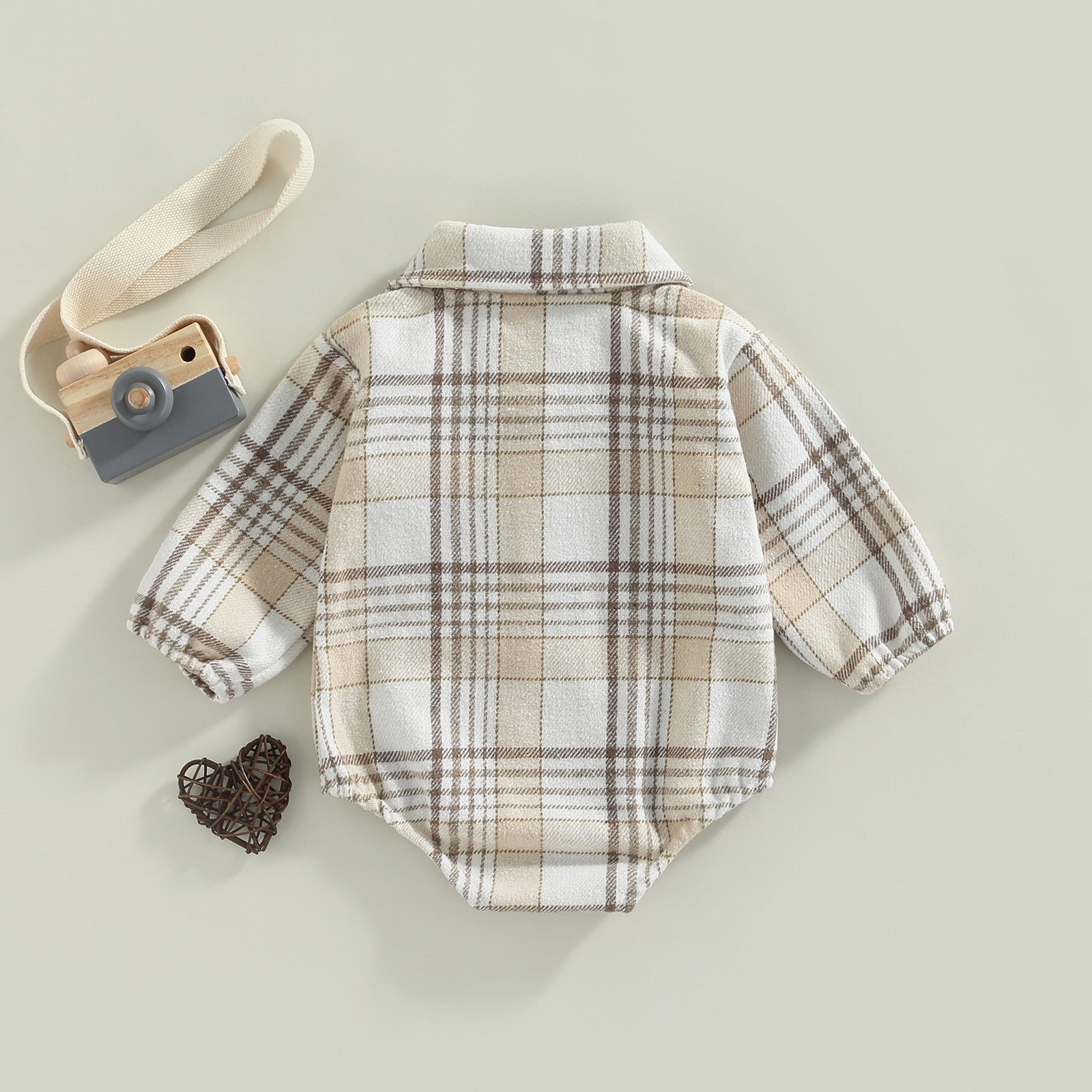 LOGAN Plaid Onesie