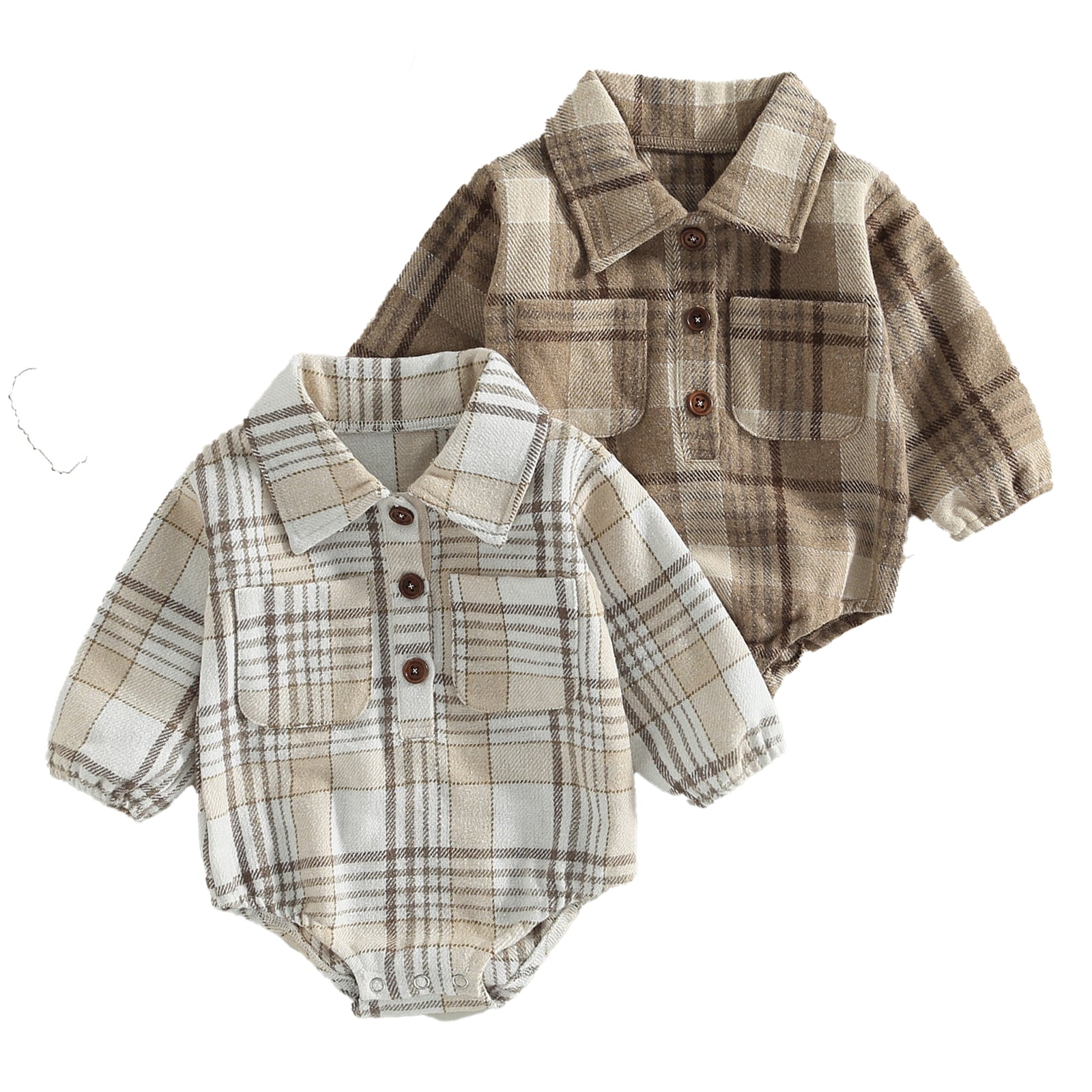LOGAN Plaid Onesie