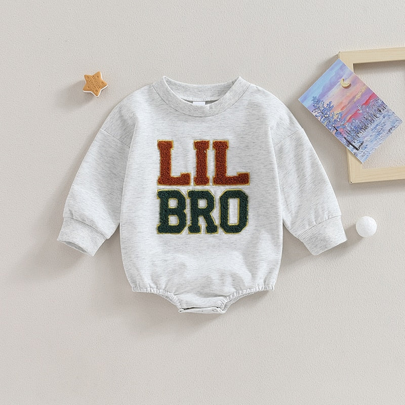 LIL BRO Plush Long-Sleeve Onesie