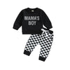MAMA'S BOY Checkered Outfit