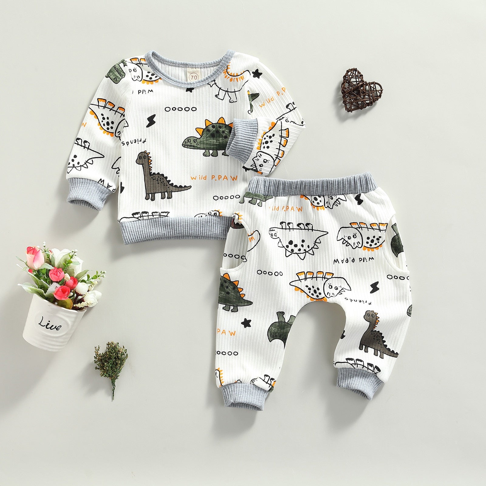 DINOSAUR Ribbed Outfit