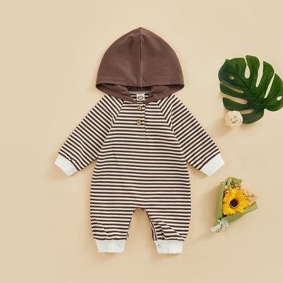 OLLY Striped Hoody Jumpsuit