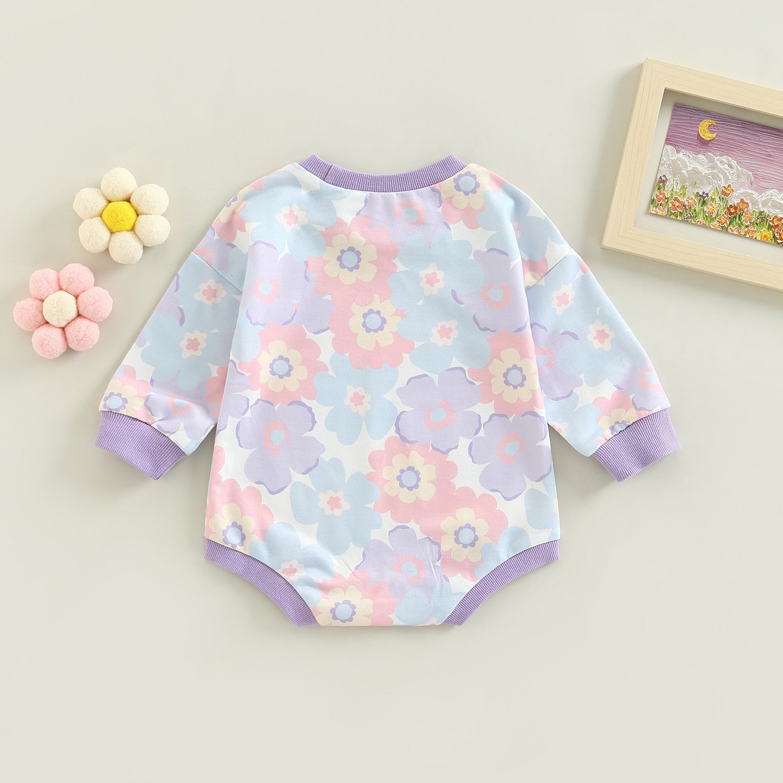 Flower onesie for baby 2024 girl