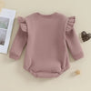 BABE Ruffle Long-Sleeve Onesie