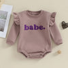 BABE Ruffle Long-Sleeve Onesie