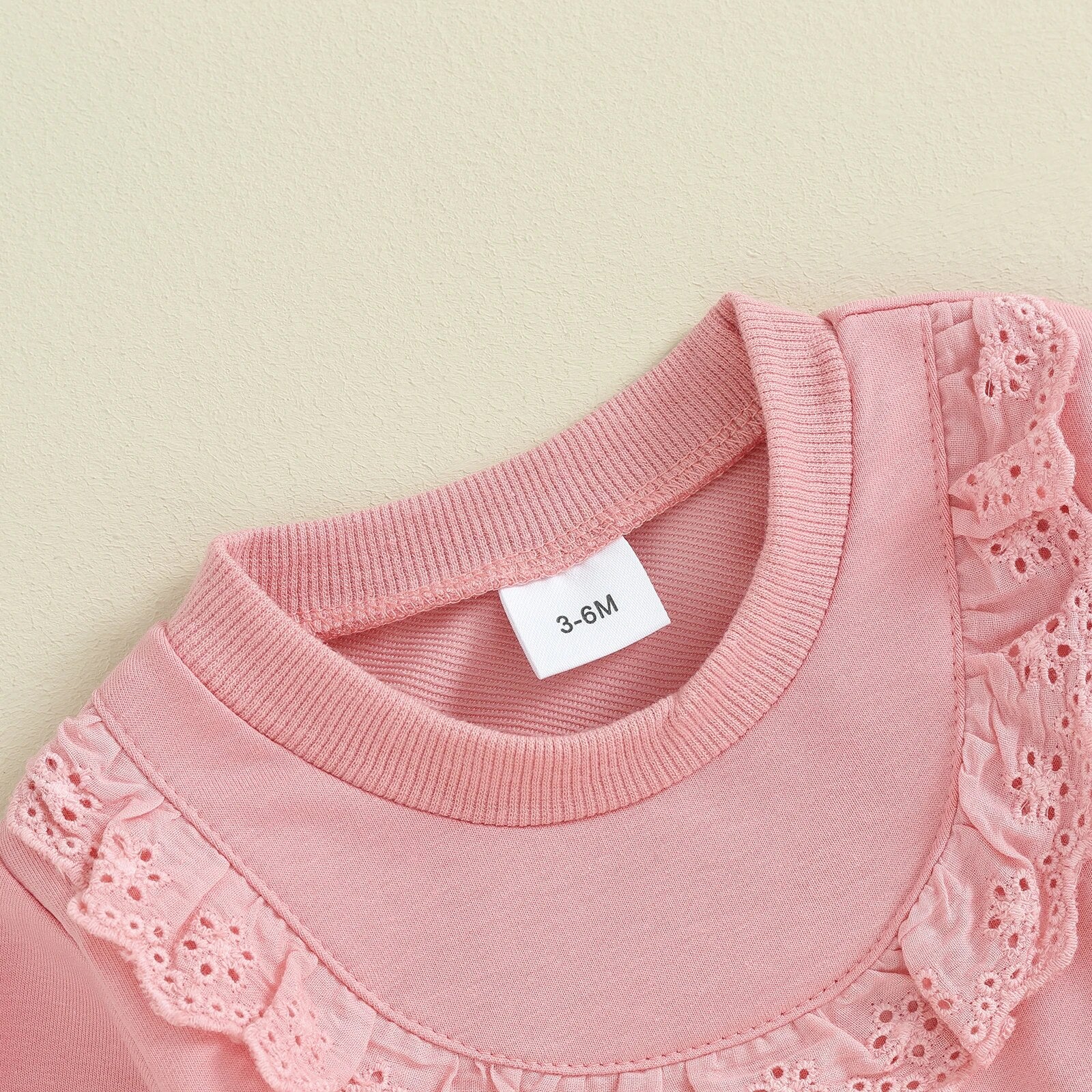 VIOLA Lace Ruffle Sweatshirt