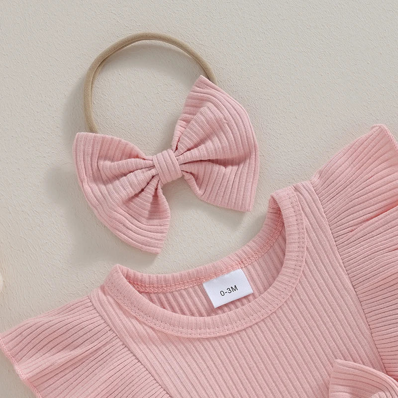 LINA Tulle Bowtie Dress Romper with Headband