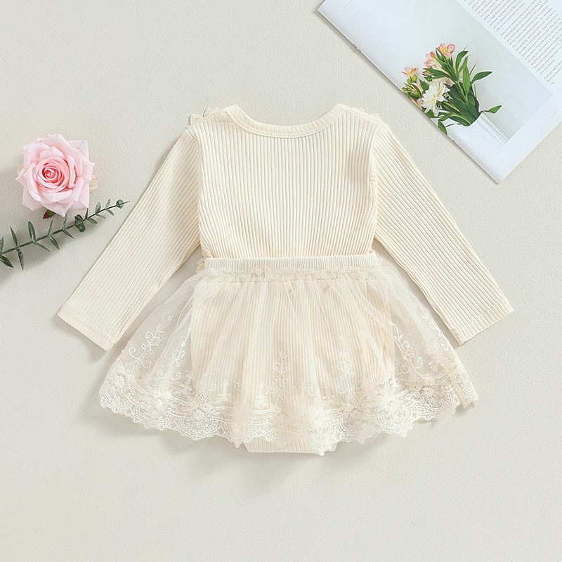 PERSEPHONE Long-Sleeve Romper Dress