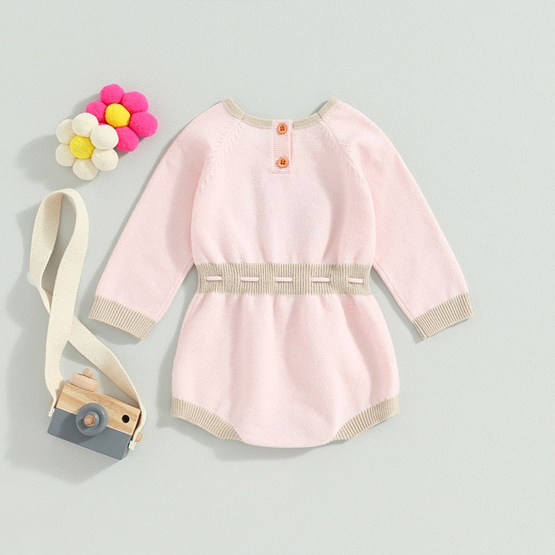 FLOWER FIELD Knitted Romper