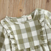 MADELEINE Checkered Ruffle Romper