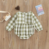 MADELEINE Checkered Ruffle Romper