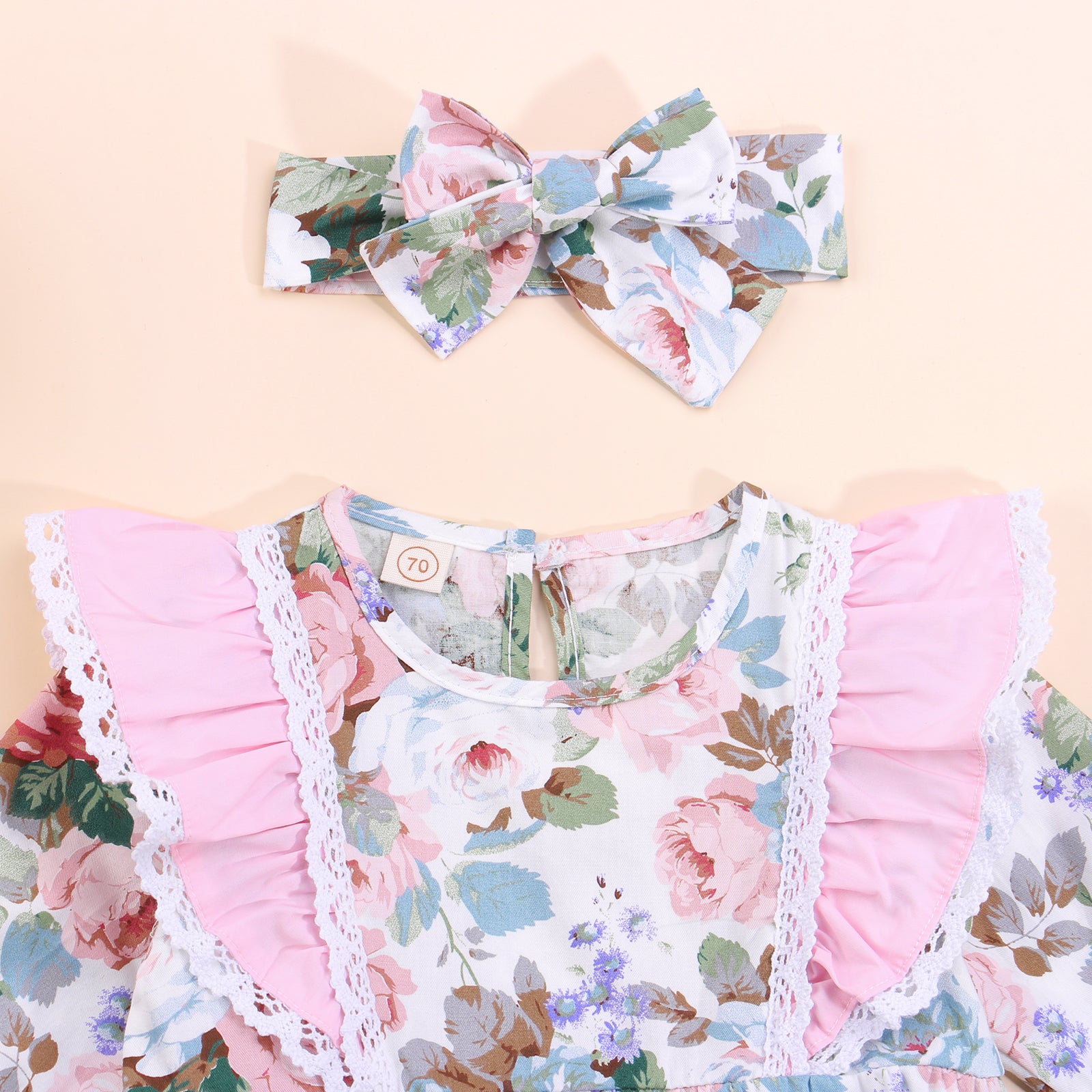 GEMMA Floral Ruffle Romper
