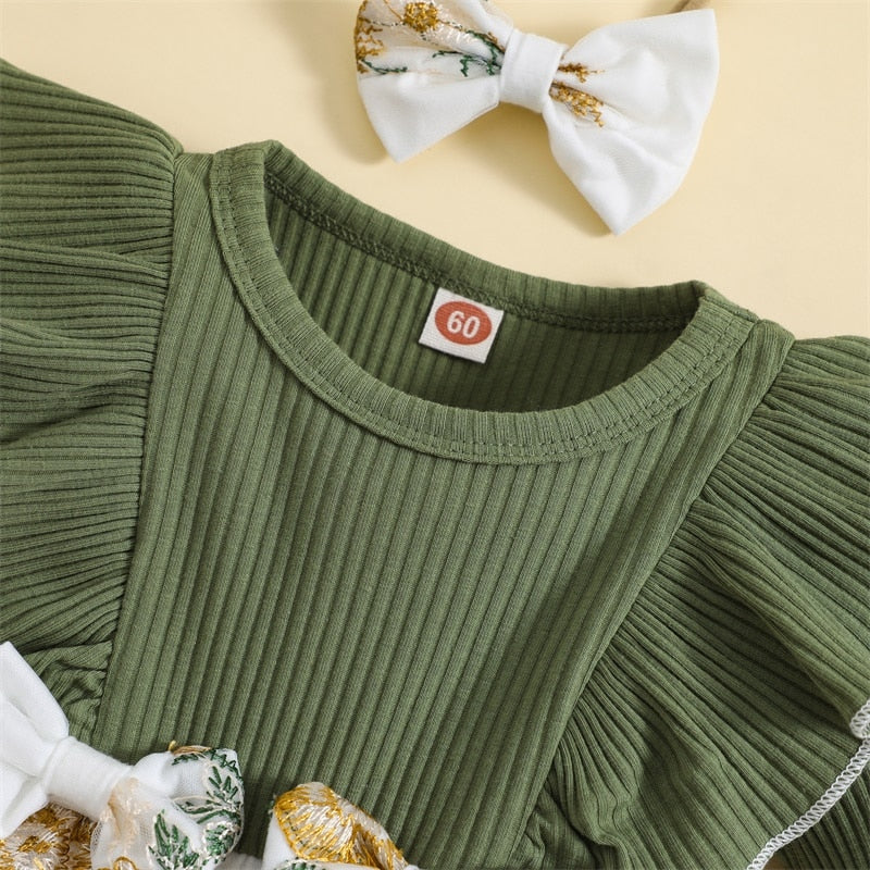 OPHELIA Embroidered Tulle Romper Dress