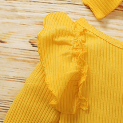 SUNFLOWER Yellow Outfit with Headband