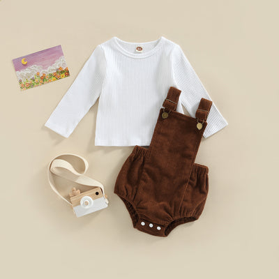 TARLO Corduroy Romper Outfit