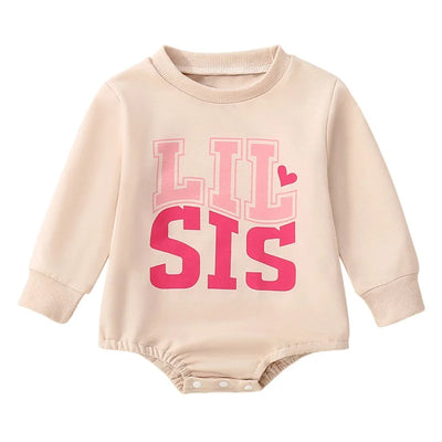 LIL SIS Sporty Long-Sleeve Onesie