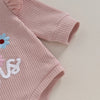LIL SIS Ribbed Ruffle Romper