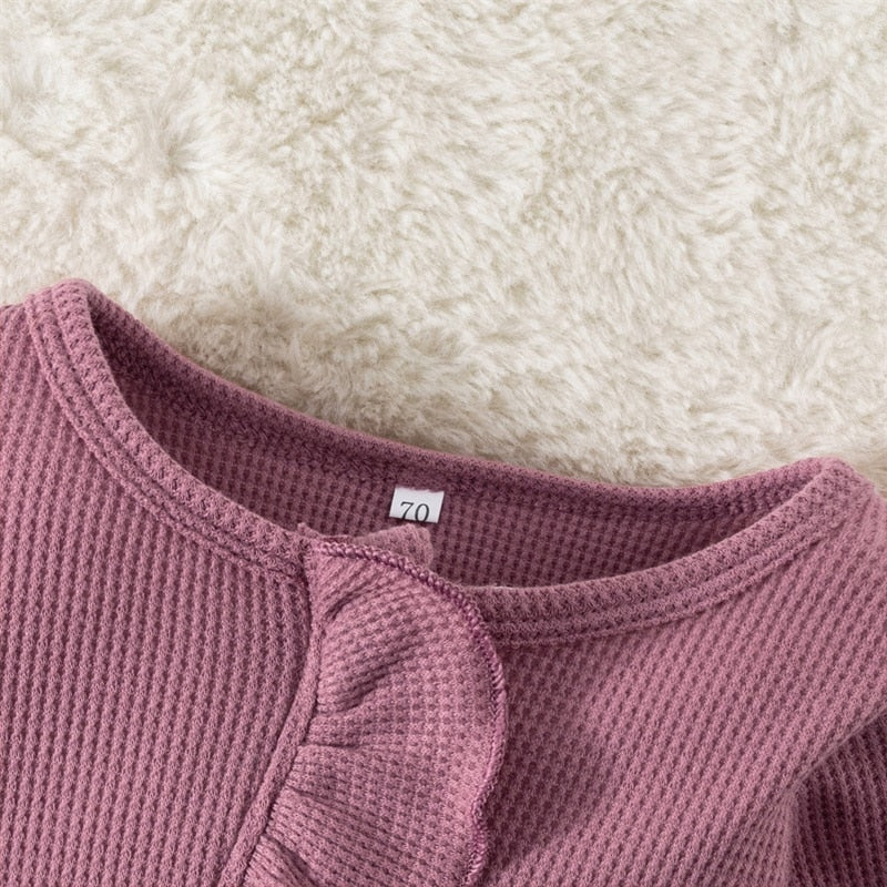 MATILDA Waffle Knit Jumpsuit with Headband