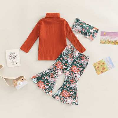 FLOWER POWER Turtleneck & Bellbottoms Outfit