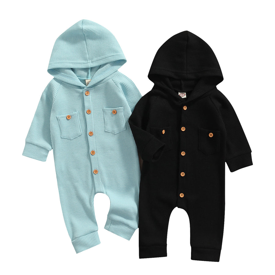 skpabo Jumpsuit Girls Boys Hooded Outfits Romper Thick Coats Warm
