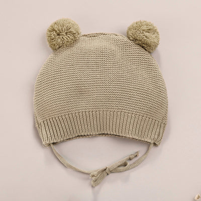BEAR Knitted Romper with Beanie