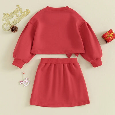 HOLLY Crop Top Bowtie Skirt Outfit