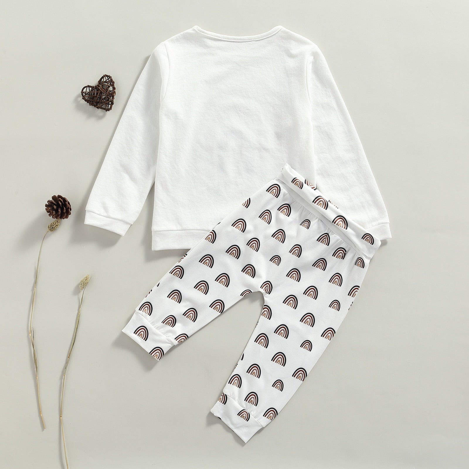 RAINBOW White Knee Patch Outfit