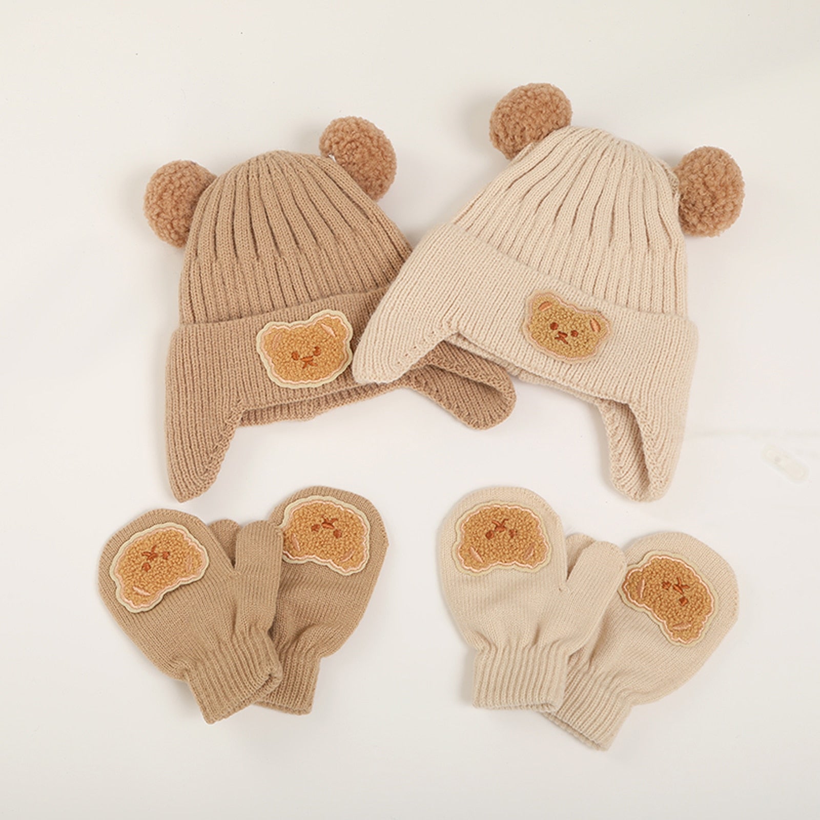 TEDDY Beanie & Mitten Set