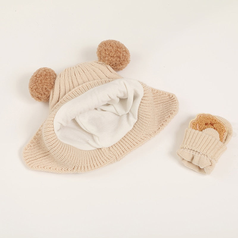 TEDDY Beanie & Mitten Set